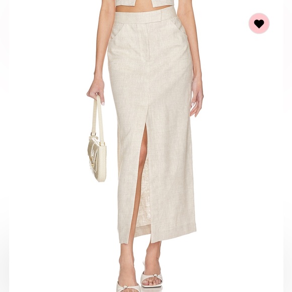 Orsina Maxi Skirt in Natural - Picture 2 of 9